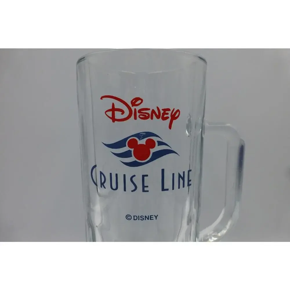 Disney Cruise Line Tall Glass Beer Mug Pilsner Souvenir Collectible Barware B3 - Picture 2 of 8